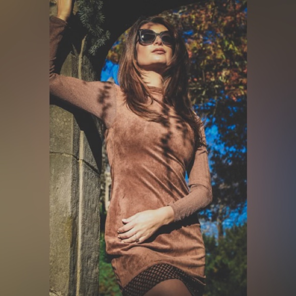 [Karma For A Cure] “Kensington” Suede Dress - Size Medium NWT